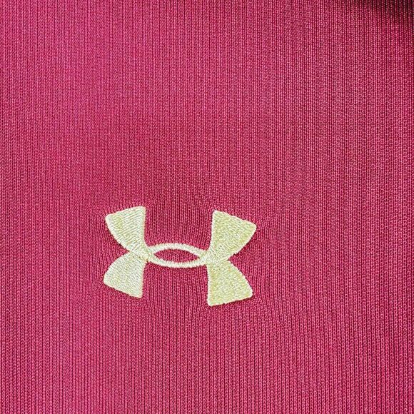 Boston College Eagles Golf Polo Shirt Womens Large Red Casual Preppy Under Armou - Picture 5 of 13